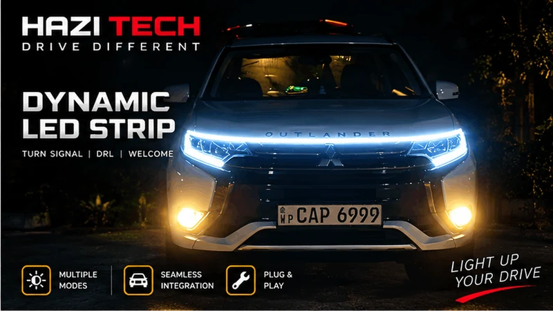 HAZI TECH FRONT HOOD LIGHT SYSTEM installed on a vehicle