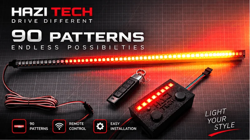 HAZI TECH LED SCANNER SYSTEM, controller and remote