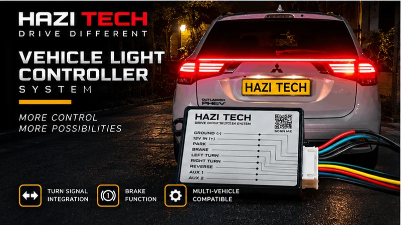 HAZI TECH Vehicle Light Controller System, controller and remote